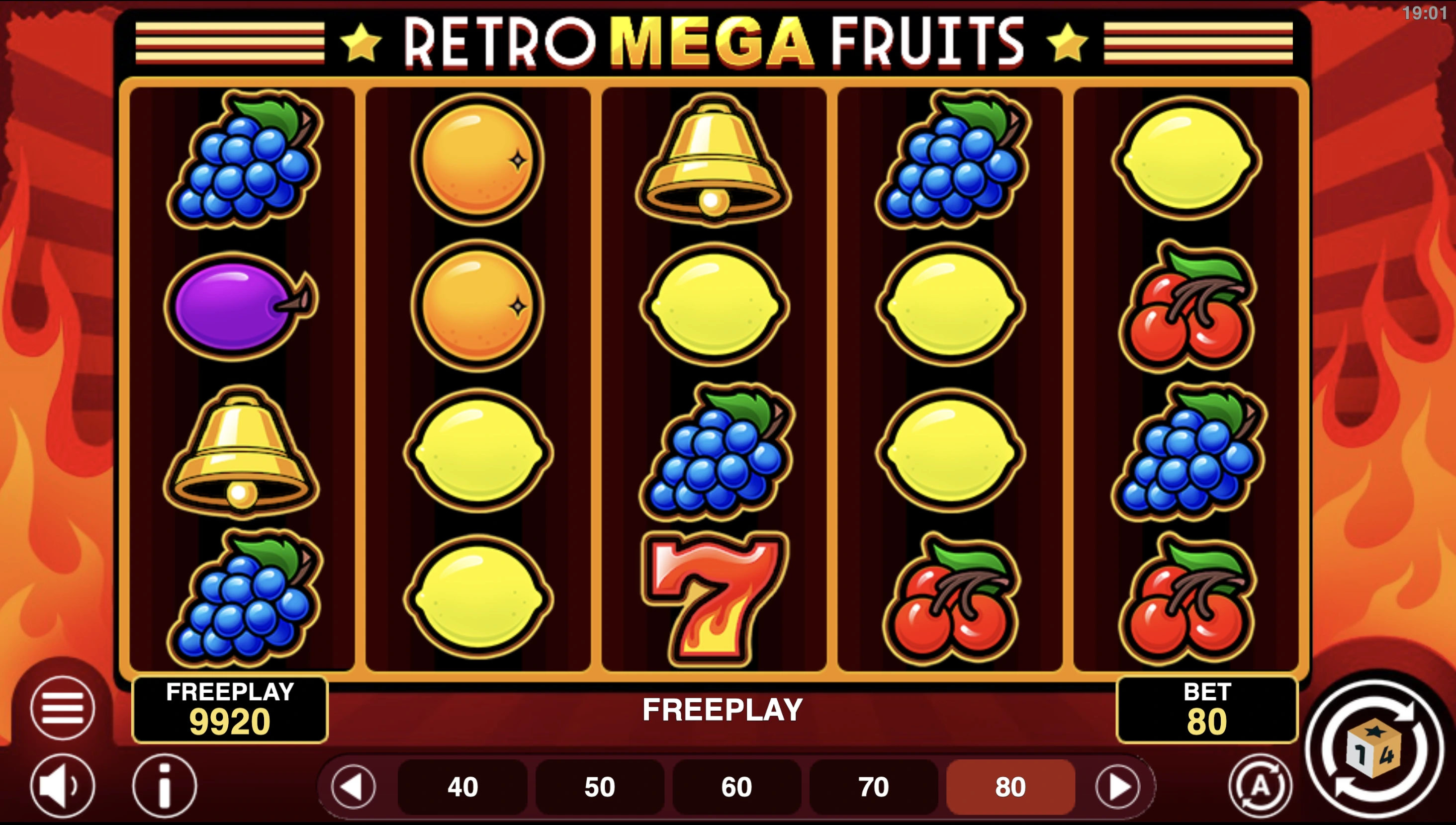 Retro Mega Fruits Screenshot 1 - real gameplay view
